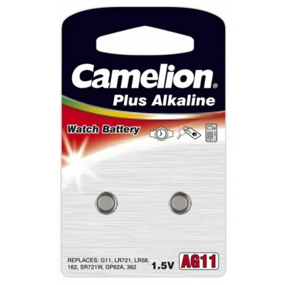 Afbeelding van Knoopcel batterij AG11 2 batterijen Camelion