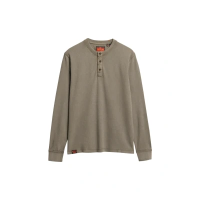 Afbeelding van Superdry VINTAGE TEXTURED GRANDAD TOP Heren T shirt Maat S