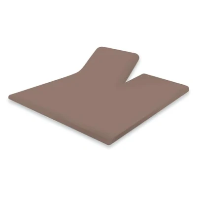 Afbeelding van Elegance Splittopper Hoeslaken Perkal Katoen taupe 180x210/220