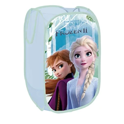 Afbeelding van Pop Up wasmand, speelgoedkist, opbergbox, kledingbox, voor kinderen (Frozen)