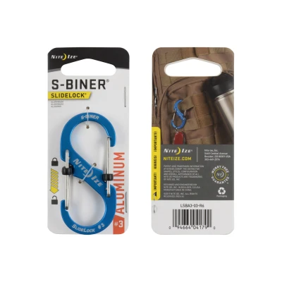 Afbeelding van Nite Ize S Biner #3 Slidelock Aluminium blauw