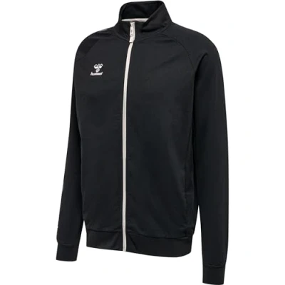 Afbeelding van Hummel MOVE GRID COT. ZIP Sweater met rits, Heren, Maat: Medium, Black