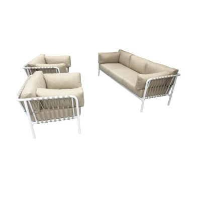 Afbeelding van Set van 2 Linda lage fauteuils camel/safari en een bank Yoi