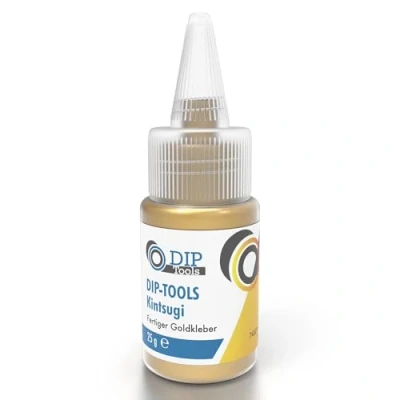 Afbeelding van DIP Tools Kintsugikleber 25 g, sneldrogend en duurzaam, hoogwaardige lijm, extra sterk, voor leer, karton, hout, kurk, schuim, kunststof, rubber, metaal, kunststoflijm, metaallijm