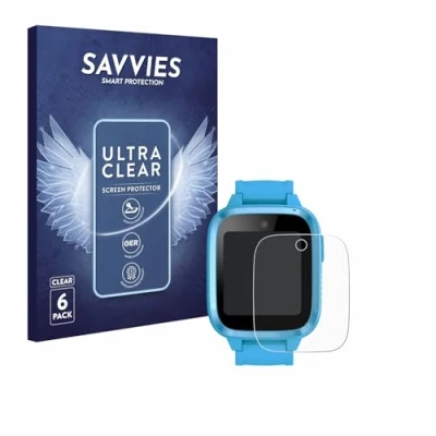 Afbeelding van Savvies Screenprotector voor Xplora Kidzi Watch Folie Beschermfolie transparant (6 Stuks)