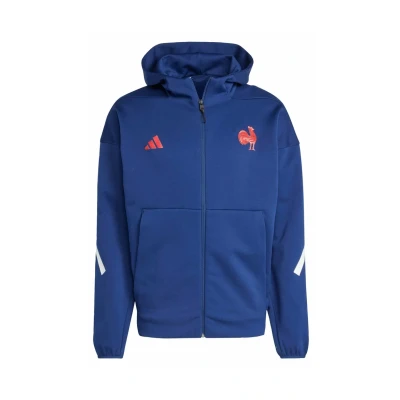 Afbeelding van adidas Performance France Travel Fullzip Track Sweater met rits, Heren, Maat: XS, Dark blue