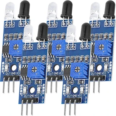 Afbeelding van AZDelivery 5 x IR Infraroodmodule voor Obstakeldetectieafstandssensor compatibel met Arduino en Raspberry Pi