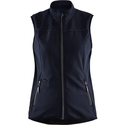 Afbeelding van Blaklader 3851 Dames Softshell Bodywarmer Donkerblauw/Zwart