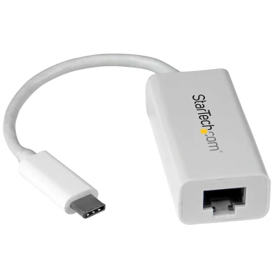 Afbeelding van StarTech.com USB C naar gigabit netwerkadapter 3.1 Gen 1 (5 Gbps) Wit