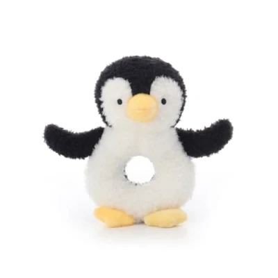 Afbeelding van Apricot Lamb baby rammelaar speelgoed zachte pluche pinguïn, zacht grijpspeelgoed, babyspeelgoed, geboortecadeau, 12 cm