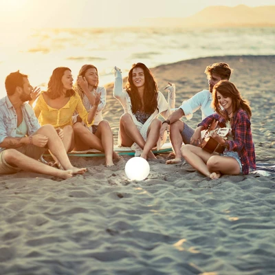 Afbeelding van FH Lighting Solar LED acculamp Busso wit, schemersensor