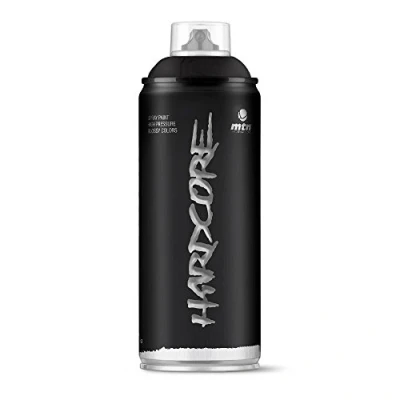 Afbeelding van MTN Satijn Zwarte spuitverf 400ml hoge druk en satijnen afwerking