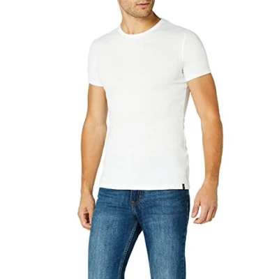 Afbeelding van Trigema Heren slim fit t shirt 602201, effen kleur, mt. X Small, wit (wit 001)