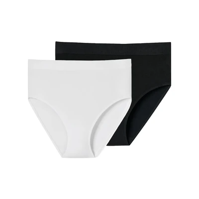 Afbeelding van Schiesser 2PACK Retro Classic Seamless Shapewear, Dames, Maat: 3XL, Schwarz weiss