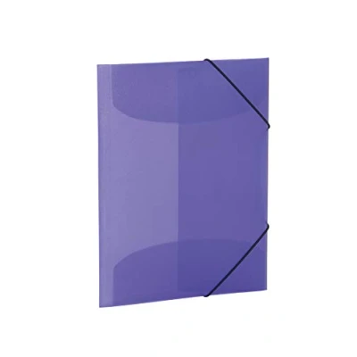 Afbeelding van 3x Elastomappen A4 PP transparent violet