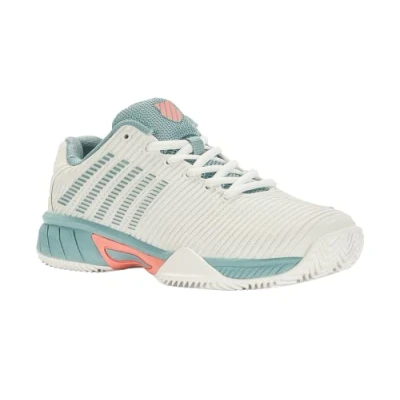 Afbeelding van K Swiss Hypercourt Express 2 HB Blanc/Blue Schoenen Wit/Groen 37 1/2