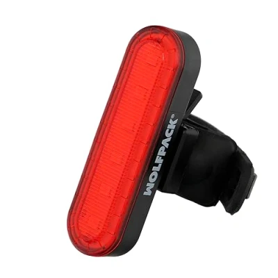 Afbeelding van Led achterlicht voor fiets/scooter, 100 lumen (4 modi), oplaadbare USB accu