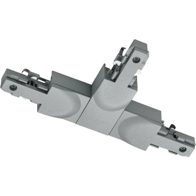 Afbeelding van Spanningsrail Doorverbinder DUOLINE T Connector Aarde Links 2 Fase Mat Titaan