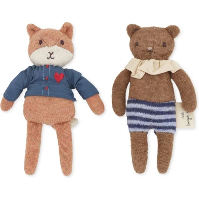 Afbeelding van Konges Slöjd Knuffel Foxie Friends Set van 2
