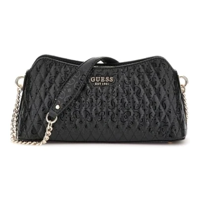 Afbeelding van GUESS Schoudertas Betula Top Zip Shoulder Bag Black Zwart