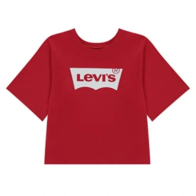 Afbeelding van Levi&#039;s HIGH RISE Batwing TEE Tshirt print voor kinderen, Maat: 128, Super red