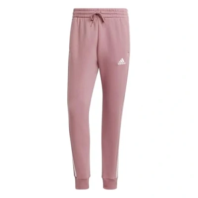 Afbeelding van adidas Heren Essentials Fleece 3 Stripes Tapered Cuff Pants, preloved crimson, XL