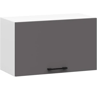Afbeelding van Keukenkast modulaire OLIWIA W60 met 1 Deur / Hangkast Bovenkast AKORD Furniture Factory Wit Grafietgrijs 60 x 29 30 cm