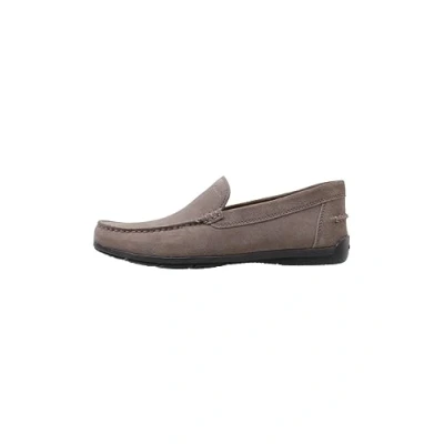 Afbeelding van Geox Siron Instappers, Heren, Maat: 44, Beige Leer