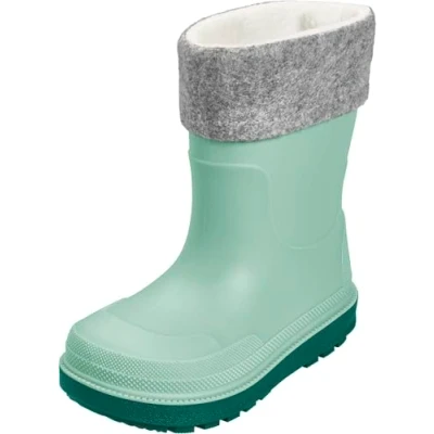 Afbeelding van Playshoes Jongens Unisex kinderen gevoerde rubberlaarzen, groene sok, 20 EU, EU