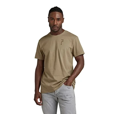 Afbeelding van G STAR RAW Heren Back gr txt r T shirt, groen (Shamrock D23161 c336 2199), S, S