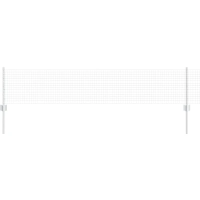Afbeelding van vidaXL Gelast Draadhek met 22 U Palen Zilver 0.4x50 m Staal