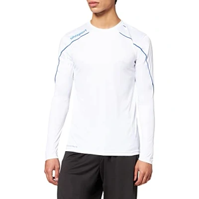Afbeelding van Uhlsport Stream 22 Voetbalshirt Lange Mouw Heren Wit / Royal Maat: M
