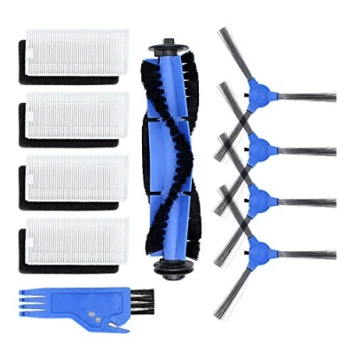 Afbeelding van DingGreat Accessoirekit voor Eufy RoboVac 11s / 30 30C 15C Robotstofzuiger vervangende onderdelen Pak met 1 hoofdborstel, 4 zijborstels, HEPA filters