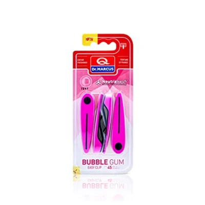Afbeelding van Dr. Marcus Easy Clip Bubble Gum luchtverfrisser met neutrafresh technologie 4 clips voor sterktes