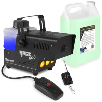 Afbeelding van BeamZ RAGE600LED rookmachine inclusief 5 liter rookvloeistof