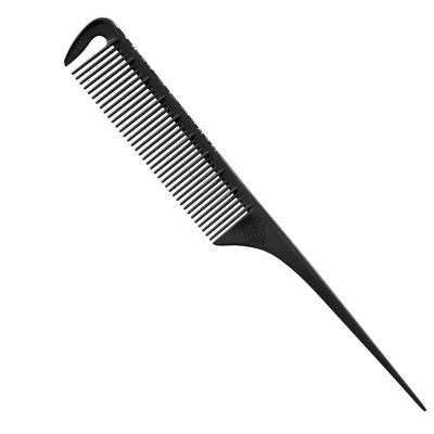 Afbeelding van Curve O Kam Loves Color Tail Comb Regular Black 1stuks