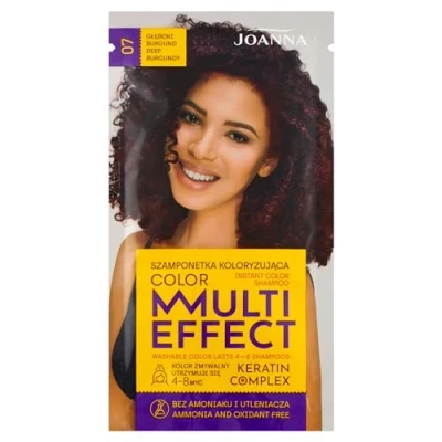 Afbeelding van Joanna Multi Effect Keratin Complex Color Instant Shampoo szamponetka koloryzująca 07 Głęboki Burgund 35g