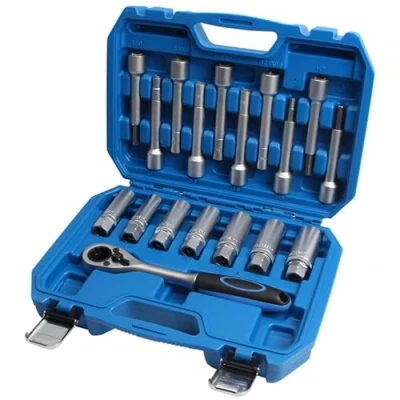Afbeelding van CCLIFE 18 delige schokdemper moer gereedschap set veerpoot domlager wissel speciale dopsleutel 1/2 inch aandrijving