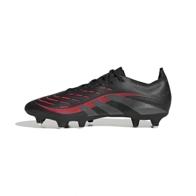 Afbeelding van adidas Performance Predator League SOFT Ground Voetbalschoenen met metalen noppen, Heren, Maat: 43 1/3, Core black/grey four/lucid red