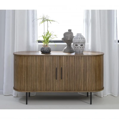 Afbeelding van Nordic Home Kelly dressoir 140 cm donkerbruin Hout