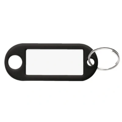 Afbeelding van Beaumont Label Sleutelhanger nr10 32 mm Zwart (Doos van 100 stuks)