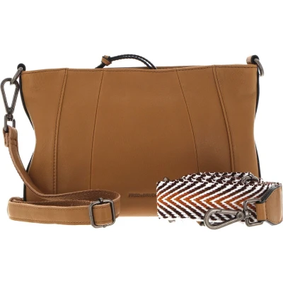 Afbeelding van FREDsBRUDER Leren Schoudertas Brevion Crossbody Iced Coffee Bruine