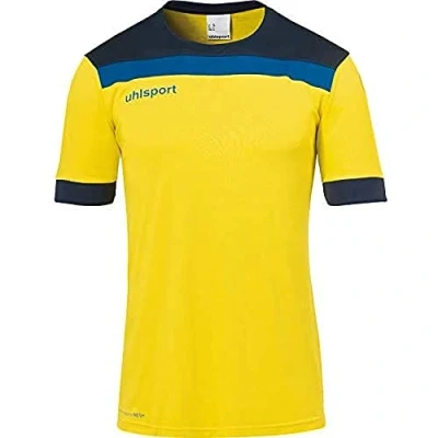 Afbeelding van Uhlsport Offense 23 Shirt Korte Mouw Heren Geel / Zwart Antraciet Maat: XL