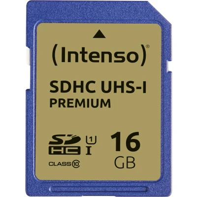 Afbeelding van (Intenso) SDHC kaart UHS 1 Premium 16GB Class 10 (3421470)