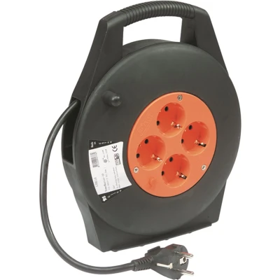Afbeelding van Kabelhaspel 3 x 1,5mm2 / 4 voudig 10m IP20