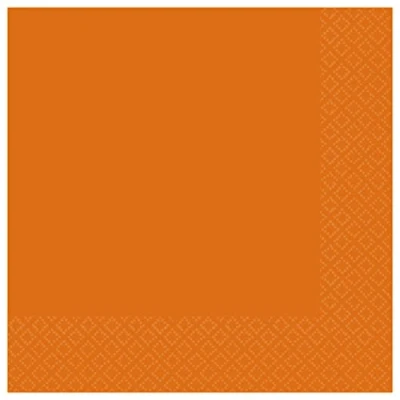 Afbeelding van Amscan 9915402 204 Oranje milieuvriendelijke composteerbare lunchservetten 20 stuks