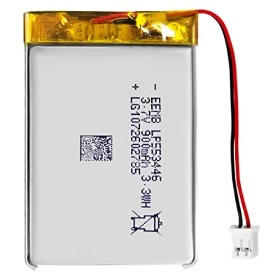 Afbeelding van EEMB lithium polymeerbatterij 3,7 V 900mAh 553446 Lipo oplaadbare batterij met draad JST connector bevestig de polariteit van het apparaat en voor aankoop