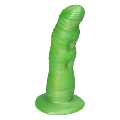 Afbeelding van Ylva &amp; Dite Rhea Siliconen Dildo met zuignap Made in Holland Fris Groen Metallic