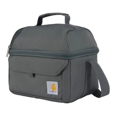 Afbeelding van Carhartt lunchbox met 12 vakken, duurzame, volledig geïsoleerde lunchtas voor dames en heren, grote (grind)