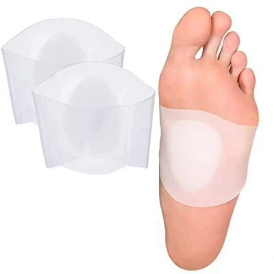 Afbeelding van gel Arch Support inlegzolen platte voetsteunen, voetboogondersteuning voor plantaire fasciitis vrouwen of mannen verlicht pijn en vermindert de druk, orthopedische pad ondersteuning